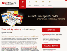 Tablet Screenshot of netaction.cz